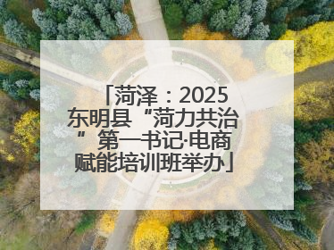 菏泽：2025东明县“菏力共治”第一书记·电商赋能培训班举办