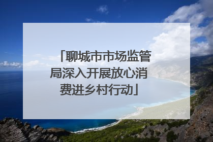 聊城市市场监管局深入开展放心消费进乡村行动