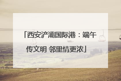 西安浐灞国际港：端午传文明 邻里情更浓
