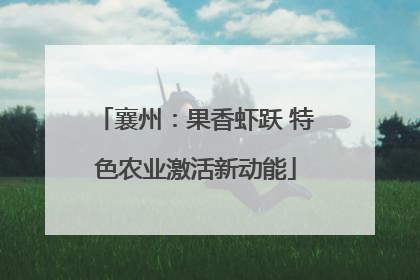 襄州：果香虾跃 特色农业激活新动能