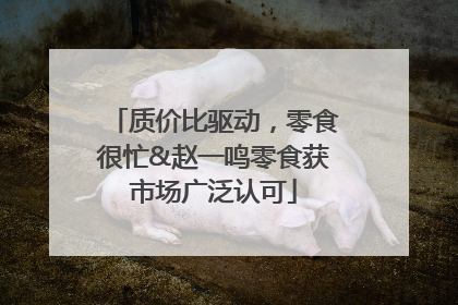 质价比驱动，零食很忙&赵一鸣零食获市场广泛认可