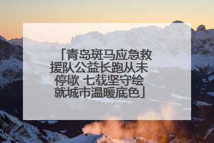 青岛斑马应急救援队公益长跑从未停歇 七载坚守绘就城市温暖底色