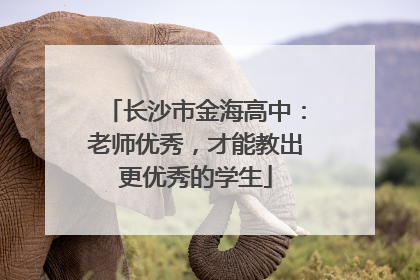 长沙市金海高中：老师优秀，才能教出更优秀的学生