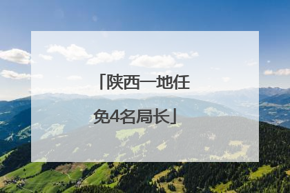 陕西一地任免4名局长
