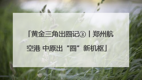 黄金三角出圈记③丨郑州航空港 中原出“圈”新机枢