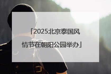 2025北京泰国风情节在朝阳公园举办