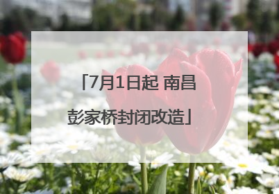 7月1日起 南昌彭家桥封闭改造